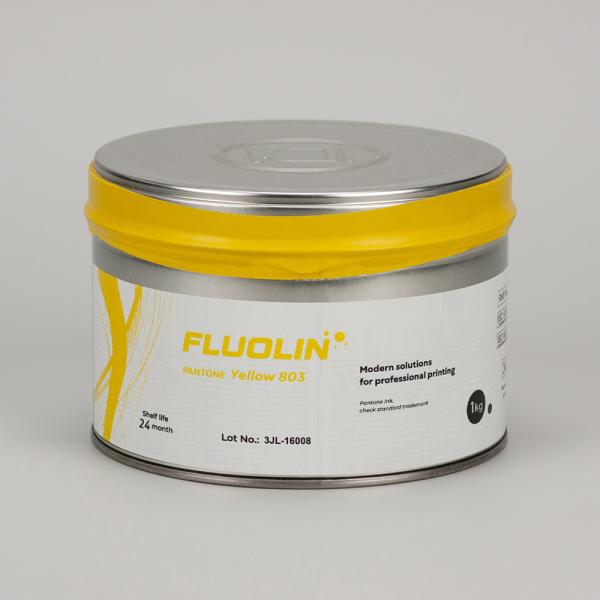 Fluolin 803 C - флуоресцентная краска для офсетной листовой печати желтая, 1кг 