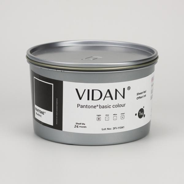 Vidan Pantone Black C - офсетная краска для листовой печати, 1кг
