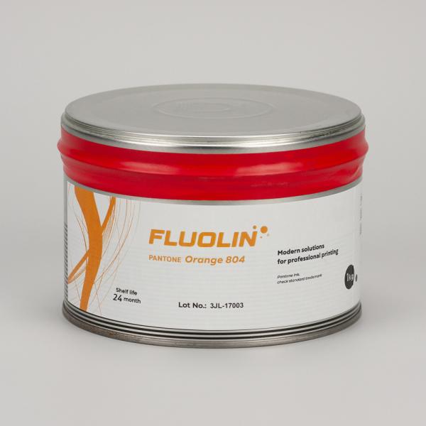 Fluolin 804 C - флуоресцентная краска для офсетной листовой печати оранжевая, 1кг 