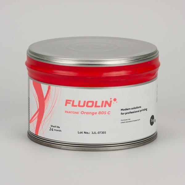 Fluolin 805 C - флуоресцентная краска для офсетной листовой печати красная, 1кг 