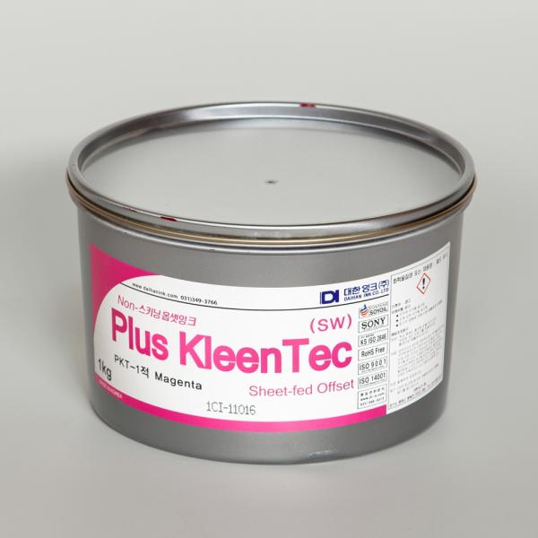 Plus Kleentec SW magenta - офсетная краска для листовой печати пурпурная, 1кг