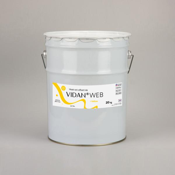 Vidan Web Heatset yellow - офсетная краска для ролевой печати Heatset