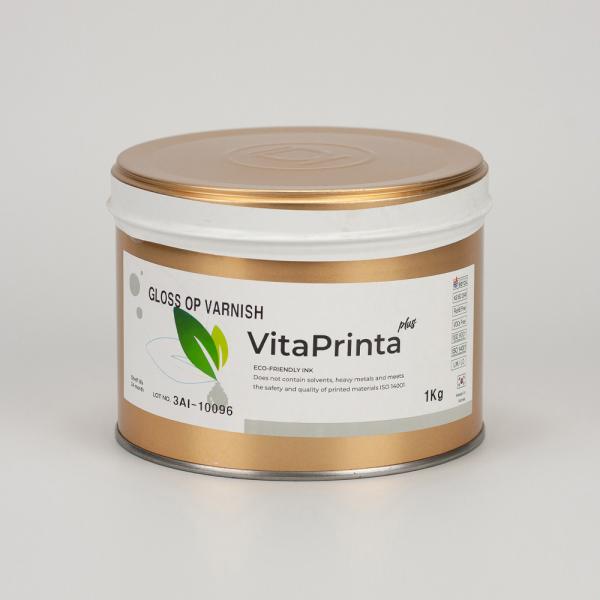 VitaPrinta Plus Gloss Varnish - экологичный офсетный глянцевый лак с низкой миграцией, 1кг