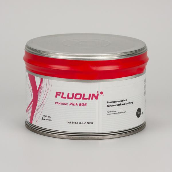 Fluolin 806 C - флуоресцентная краска для офсетной листовой печати розовая, 1кг 